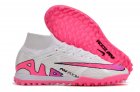 Nike Zoom Mercurial Superfly 9 Elite TF Turf - White/Flash Crimson