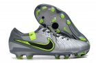 Nike Tiempo Legend 10 Elite FG R9 Chrome - Dark Grey/Green/Silver