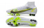 Nike Mercurial Superfly 8 Elite AG 'Silver Safari Pack' - White / Black / Metallic Silver / Volt