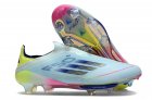 Adidas F50+ Stellar Icon Pack Laceless Elite FG - Almost Blue/Solar Yellow