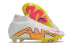 Nike Air Zoom Mercurial Superfly 9 Elite FG - White/Pink/Yellow