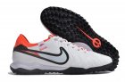 Nike Tiempo Legend 10 Pro TF Turf Soccer Cleats - White/Black/Red