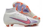 Nike Air Zoom Mercurial Superfly 9 Elite FG - White/Purple/Red