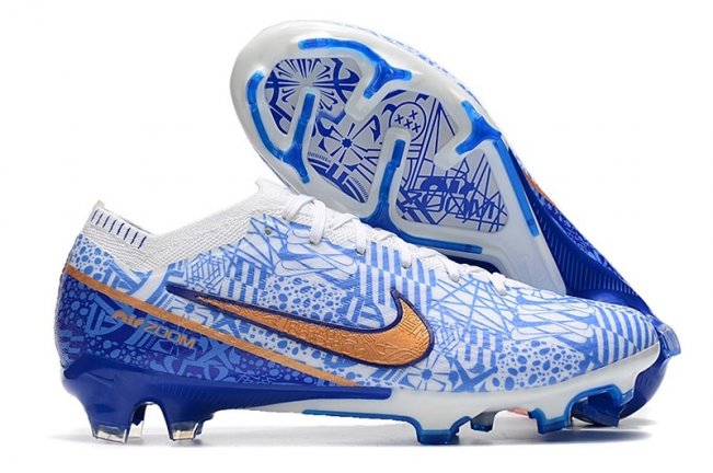 Nike Air Zoom Mercurial Vapor 15 Elite FG CR7 - White/Blue/Gold