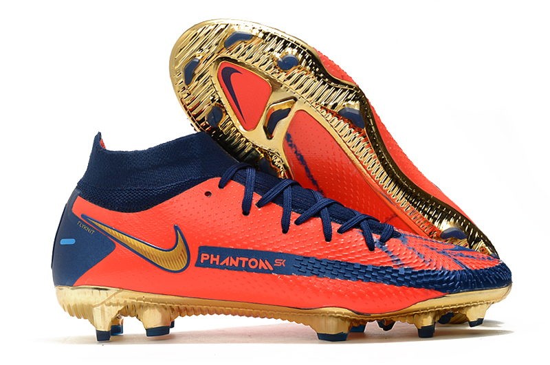 Nike Phantom GT Elite DF FG - Red / Gold / Navy
