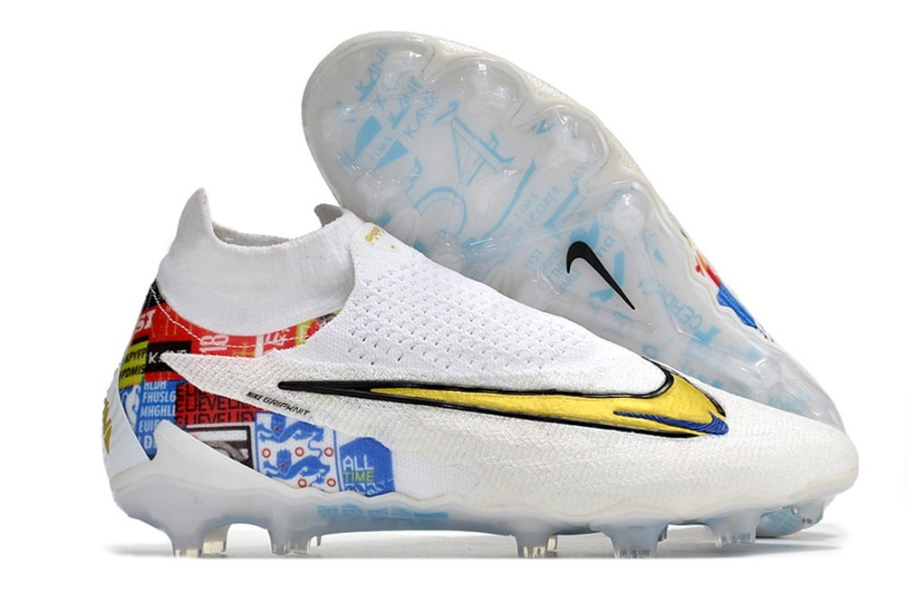 Harry Kane X Nike Phantom GX Elite DF FG - White/Blue/Gold