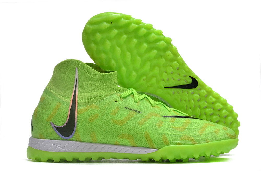 Nike By You Custom Phantom Luna Elite TF Turf - Green/Black