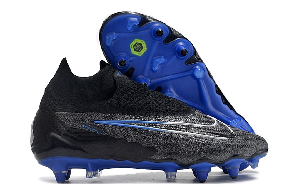 Nike Gripknit Phantom GX Elite DF SG-PRO Anti Clog Shadow - Black/Royal Blue