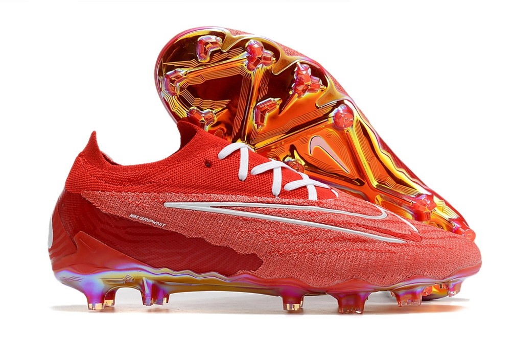 Nike Phantom GX Elite Firm Ground Cleats - Red/White